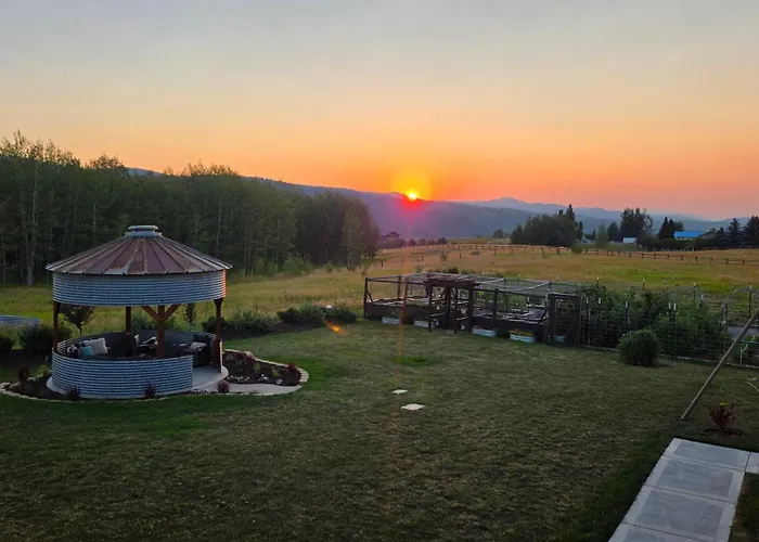 Silo At Sunset